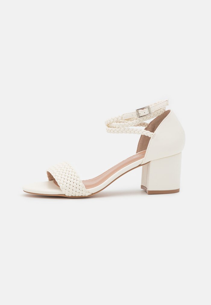 Sandales Anna Field Block heel Boucle Blanche Femme | CNL-5598840